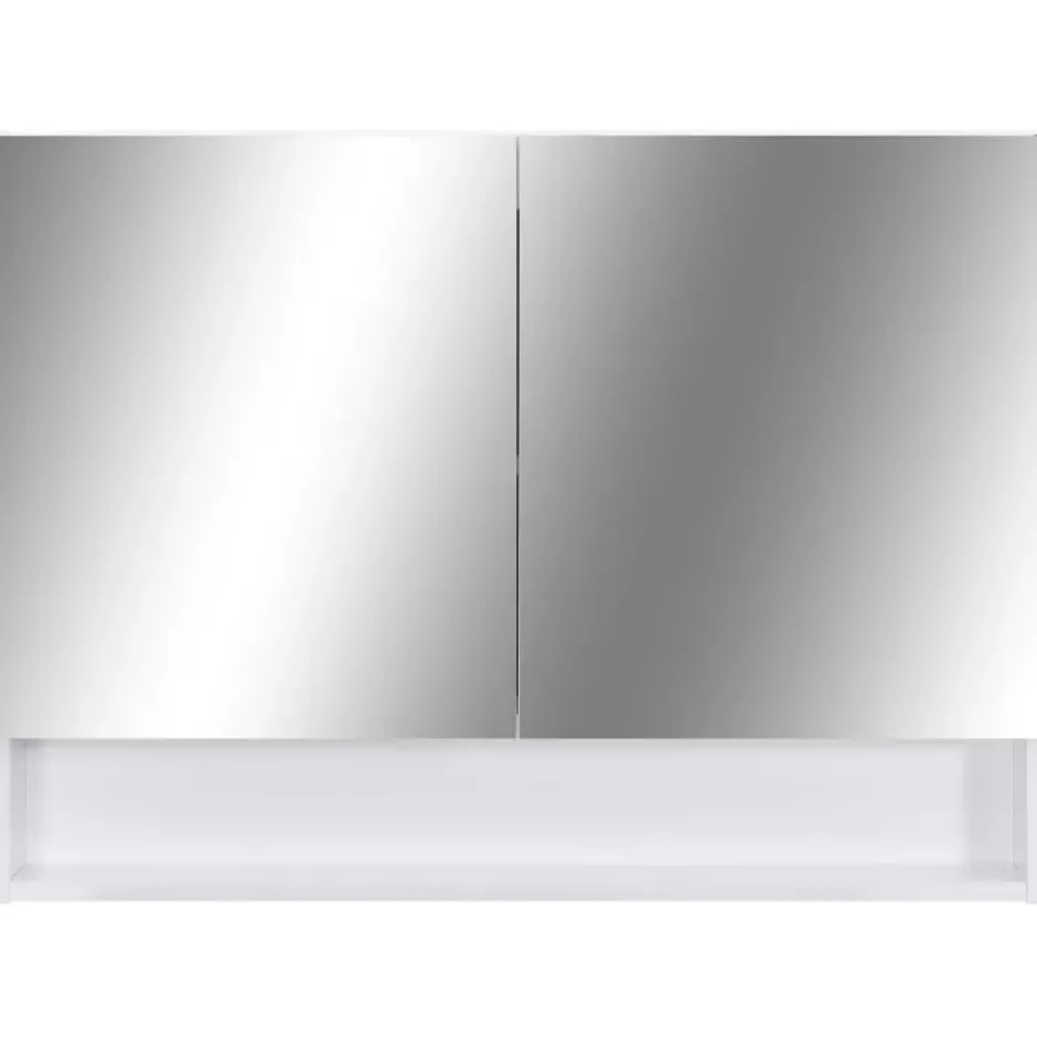 vidaXL - Spiegelkast - Wit - MDF