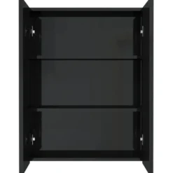 vidaXL - Spiegelkast - Zwart - MDF