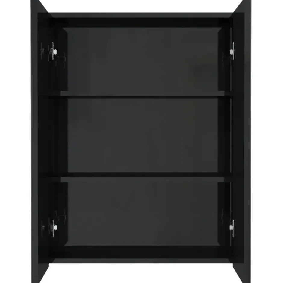 vidaXL - Spiegelkast - Zwart - MDF