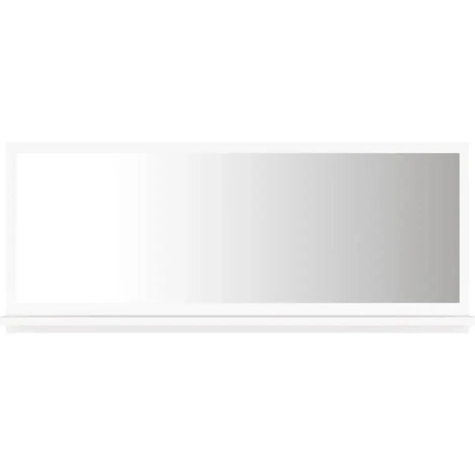 vidaXL - Spiegel - Wit - Bewerkt hout - 90 x 10.5 x 37 cm
