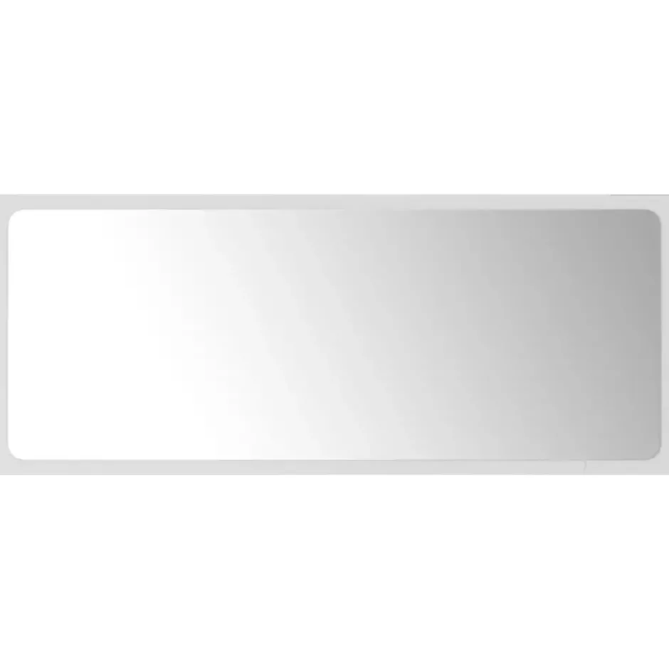 vidaXL - Spiegel - Wit - Bewerkt hout - 90 x 1.5 x 37 cm