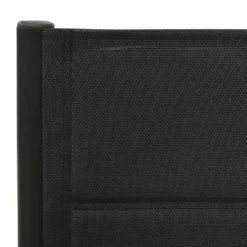 vidaXL - Stapelbare Stoel - Zwart - Aluminium - 2 stuks