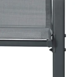 vidaXL - Stapelbare Tuinstoel - Grijs - Stof