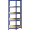 vidaXL - Stellingkast - Blauw - Staal