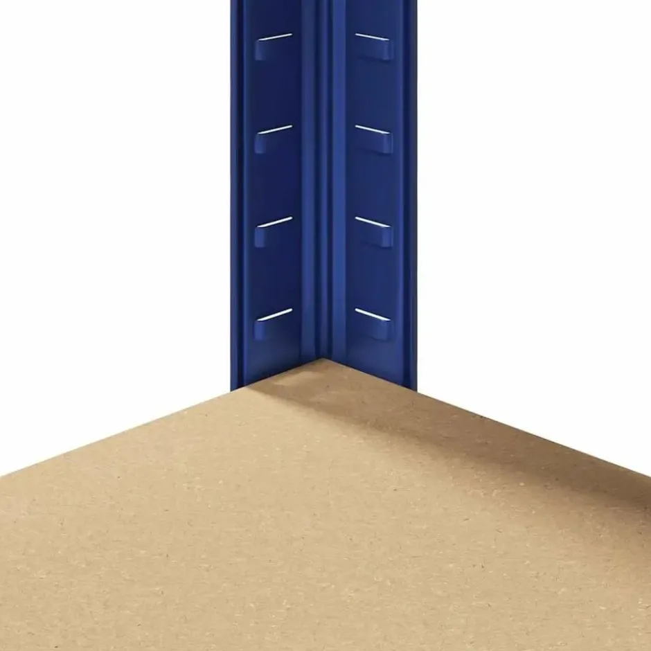 vidaXL - Stellingkast - Blauw - Staal