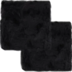 vidaXL - Stoelkussen - Grijs - Fleece