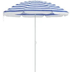 vidaXL - Strandparasol - Blauw - Polyester