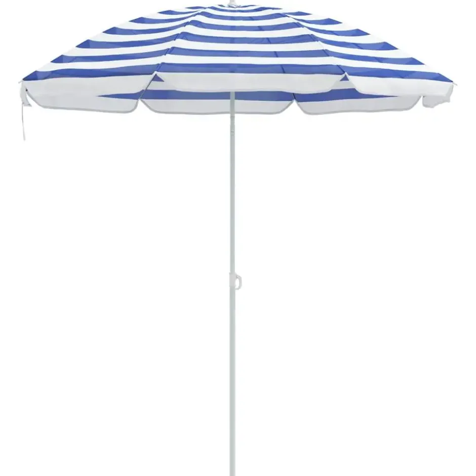 vidaXL - Strandparasol - Blauw - Polyester