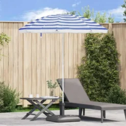 vidaXL - Strandparasol - Blauw - Polyester