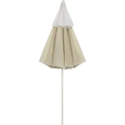 vidaXL - Strandparasol - Geel - Polyester