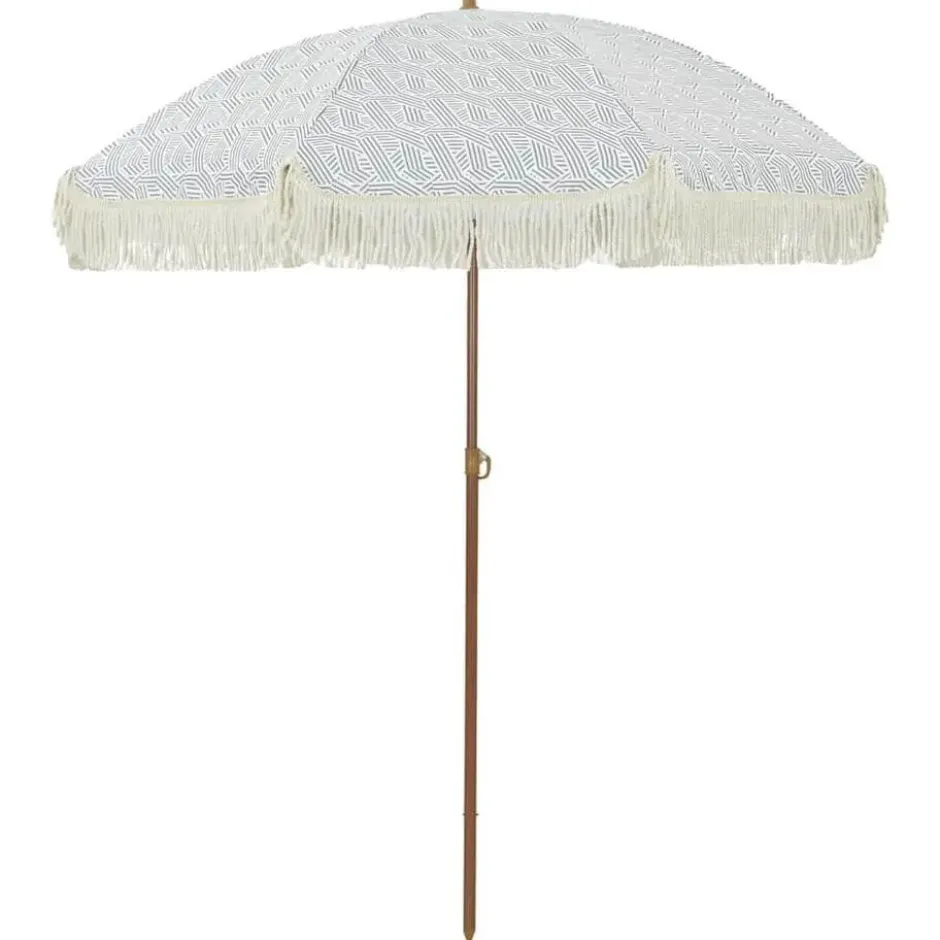 vidaXL - Strandparasol - Grijs - Polyester