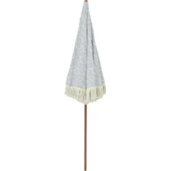 vidaXL - Strandparasol - Grijs - Polyester