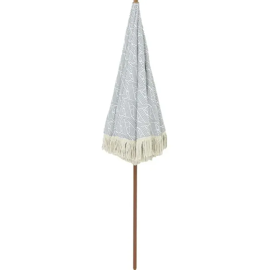 vidaXL - Strandparasol - Grijs - Polyester
