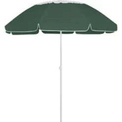 vidaXL - Strandparasol - Groen - Polyester