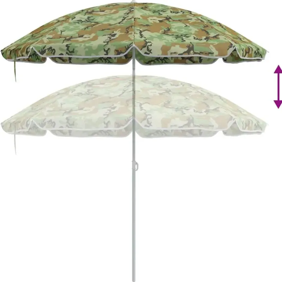 vidaXL - Strandparasol - Meerkleurig - Polyester