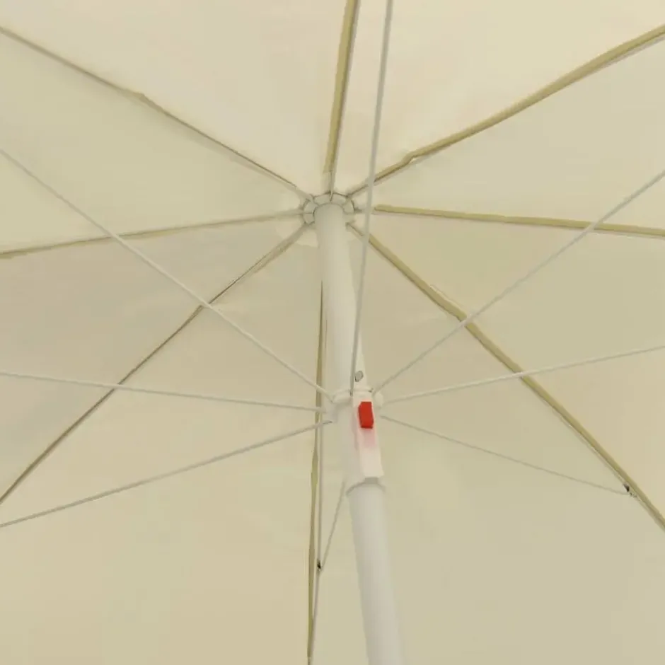 vidaXL - Strandparasol - Wit - Polyester