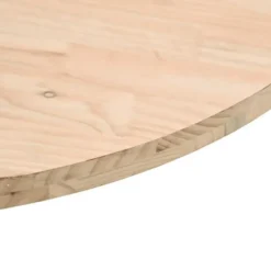 vidaXL - Tafelblad - Bruin - Grenenhout - Ø 90 x 2.5 cm
