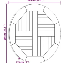vidaXL - Tafelblad - Bruin - Hout