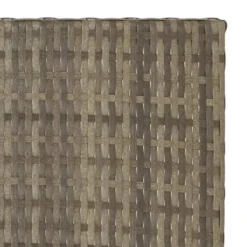 vidaXL - Tafel inklapbaar - Grijs - Poly rattan - 45x35x32 cm
