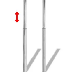vidaXL - Tafelpoot - Zilver - IJzer - 2 stuks