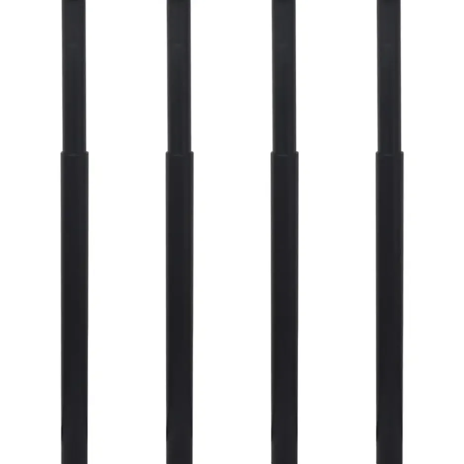 vidaXL - Tafelpoot - Zwart - IJzer - 4 stuks