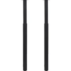 vidaXL - Tafelpoot - Zwart - IJzer - 2 stuks