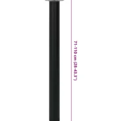vidaXL - Tafelpoot - Zwart - IJzer - 2 stuks