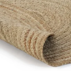 vidaXL - Tapijt - Beige - Jute - 120 cm