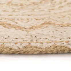 vidaXL - Tapijt - Beige - Jute - 150 cm