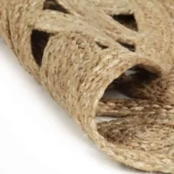 vidaXL - Tapijt - Bruin - Jute - 120 cm