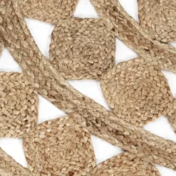 vidaXL - Tapijt - Bruin - Jute - 120 cm