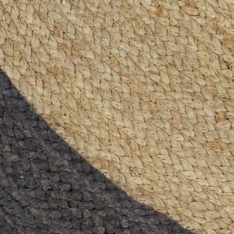 vidaXL - Tapijt - Grijs - Jute - 90 cm