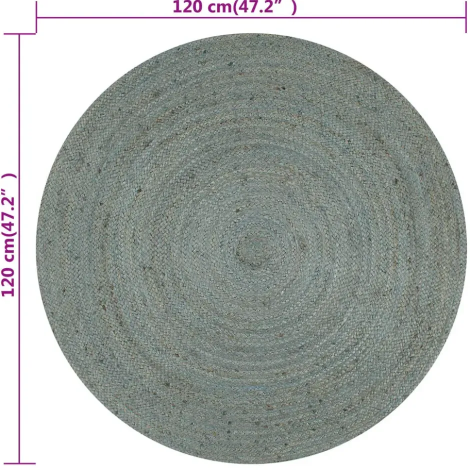 vidaXL - Tapijt - Groen - Jute