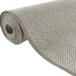 vidaXL - Tapijtloper - Platina - Stof - 80 x 300 cm