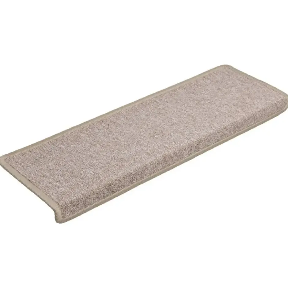 vidaXL - Tapijt Traptrede - Taupe - Polypropyleen