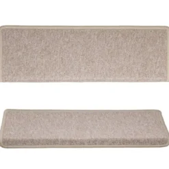 vidaXL - Tapijt Traptrede - Taupe - Polypropyleen