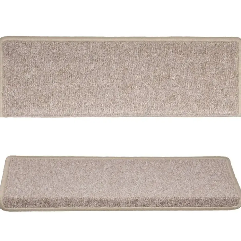 vidaXL - Tapijt Traptrede - Taupe - Polypropyleen