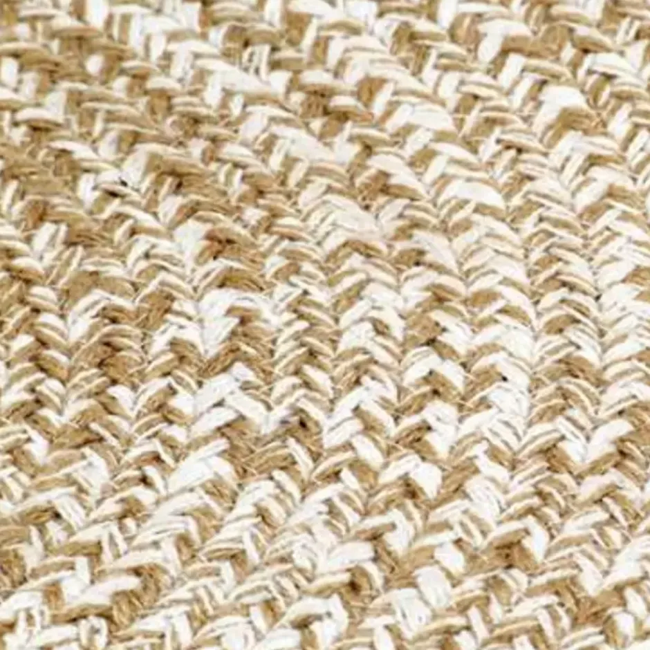 vidaXL - Tapijt - Wit - Jute