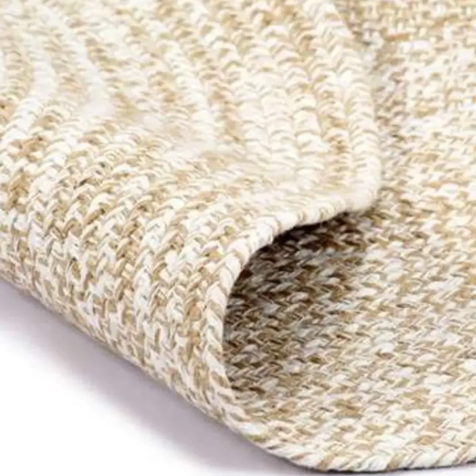 vidaXL - Tapijt - Wit - Jute