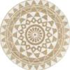 vidaXL - Tapijt - Wit - Jute