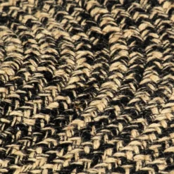 vidaXL - Tapijt - Zwart - Jute