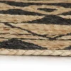 vidaXL - Tapijt - Zwart - Jute