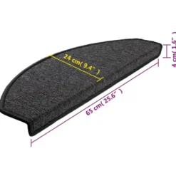 vidaXL - Trapmat - Antraciet - Polypropyleen