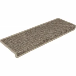 vidaXL - Trapmat - Beige - Stof - 15 stuks