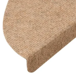 vidaXL - Trapmat - Beige - Stof - 56 x 17 x 3 cm - 10 stuks