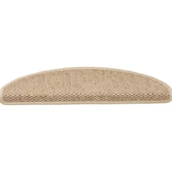 vidaXL - Trapmat - Beige - Stof - 65 x 21 x 4 cm - 15 stuks