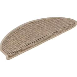 vidaXL - Trapmat - Beige - Stof - 65 x 21 x 4 cm - 15 stuks
