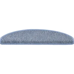 vidaXL - Trapmat - Blauw - Stof - 65 x 21 x 4 cm - 15 stuks