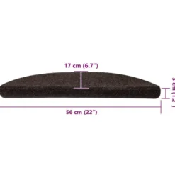 vidaXL - Trapmat - Bruin - Polypropyleen - 56 x 17 x 3 cm - 5 stuks