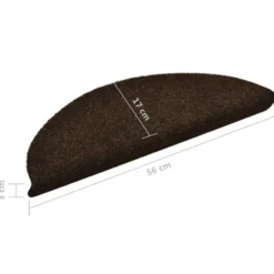 vidaXL - Trapmat - Bruin - Polypropyleen - 56 x 17 x 3 cm - 5 stuks
